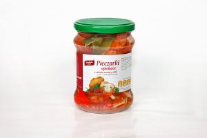 Pieczarki opiekane w zalewie octowej z chili